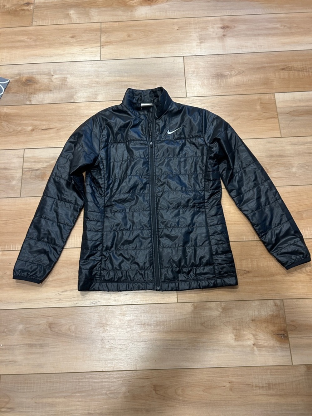 Nike Black Quilted Packable Jacket